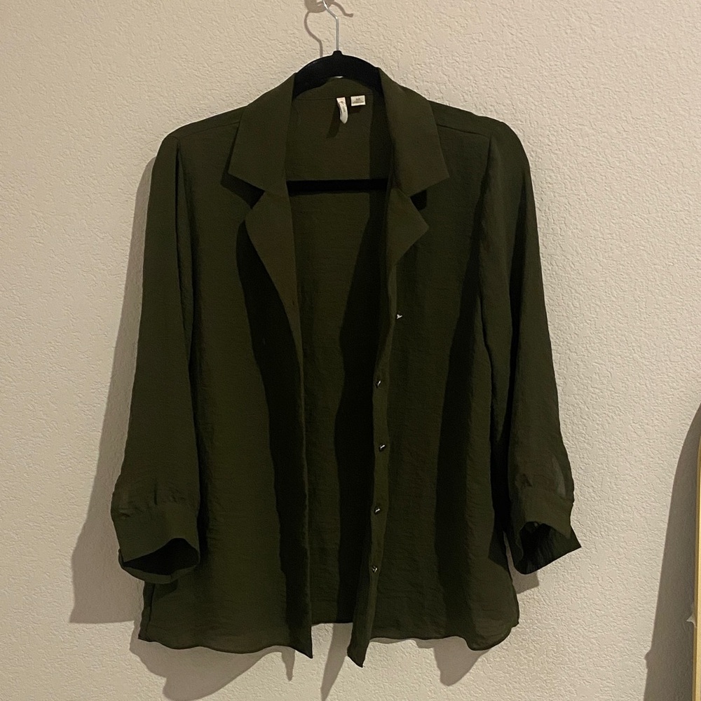 Cato Olive Green Button Down Shirt